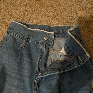 WOMENS PAPER BAG WAIST JEANS